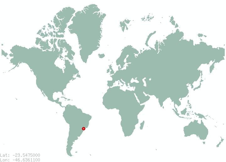 gdje je Sao Paulo nalazi na mapi